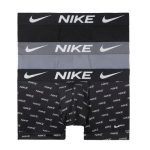 Nike Trunk 3 fekete/fekete rövid boxer alsónadrág 3 darab