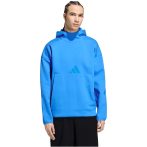 adidas ZNE kapucnis kék férfi pulóver