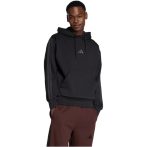 adidas Essentials 3-Stripes kapucnis fekete férfi pulóver
