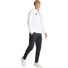 adidas Entrada 26 pamut kapucnis fehér férfi cipzáras szabadidő felső