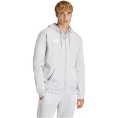 adidas Entrada 26 pamut kapucnis szürke férfi cipzáras szabadidő felső