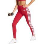   adidas Optime Essentials 3-Stripes piros női 7/8 feszes nadrág