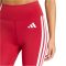 adidas Optime Essentials 3-Stripes piros női 7/8 feszes nadrág