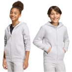   adidas Entrada 26 pamut kapucnis szürke gyerek szabadidő felső