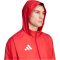  adidas Entrada 26 kapucnis piros férfi tréning dzseki