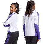    adidas Tiro 26 Competition negyedcipzáros fehér/lila gyerek edzőfelső