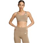   adidas Optime Essentials közepes tartású barna női sportmelltartó