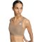 adidas Optime Essentials közepes tartású barna női sportmelltartó