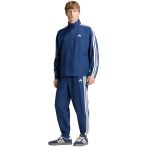   adidas 3 csíkos szőtt sötétkék férfi szabadidő garnitúra