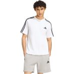adidas Essentials 3 csíkos pamut fehér férfi póló