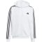 adidas Essentials 3 csíkos kapucnis fehér férfi szabadidő felső