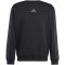 adidas Essentials 3 csíkos pamut fekete férfi pulóver