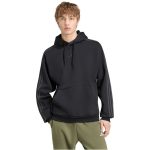 adidas Essentials 3 csíkos kapucnis fekete férfi pulóver