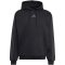 adidas Essentials 3 csíkos kapucnis fekete férfi pulóver