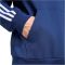 adidas Essentials 3 csíkos kapucnis sötétkék férfi pulóver