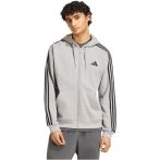   adidas Essentials 3 csíkos pamut szürke férfi szabadidő felső