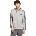   adidas Essentials 3 csíkos pamut szürke férfi szabadidő felső