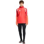   adidas Tiro 26 Competition rövid cipzáras téli piros férfi hosszú ujjú póló