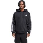   adidas Essentials 3 csíkos kapucnis fekete férfi szabadidő felső