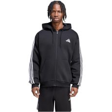 adidas Essentials 3 csíkos kapucnis fekete férfi szabadidő felső