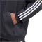 adidas Essentials 3 csíkos kapucnis fekete férfi szabadidő felső