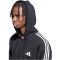 adidas Essentials 3 csíkos pamut fekete férfi szabadidő felső