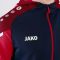 Jako Performance bemutató sötétkék/piros/sötétkék férfi szabadidő garnitúra