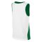 Nike Team fehér/zöld kétszínű junior kosárlabda trikó