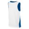 Nike Team fehér/kék kétszínű junior kosárlabda trikó