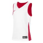 Nike Team fehér/piros kétszínű junior kosárlabda trikó