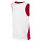 Nike Team fehér/piros kétszínű junior kosárlabda trikó