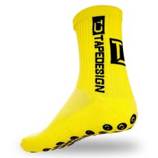 TapeDesign Classic csúszásgátló sárga zokni