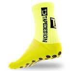 TapeDesign Classic csúszásgátló sárga zokni