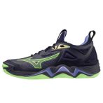 Mizuno Wave Momentum 3 sötétkék/zöld kézilabda cipő