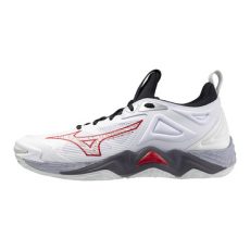 Mizuno Wave Momentum 3 fehér/piros férfi kézilabda cipő