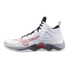 Mizuno Wave Momentum Mid 3 fehér/piros férfi kézilabda cipő