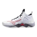   Mizuno Wave Momentum Mid 3 fehér/piros férfi kézilabda cipő