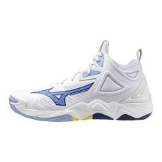 Mizuno Wave Momentum Mid 3 fehér/kék férfi kézilabda cipő