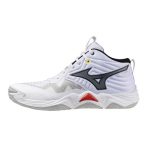 Mizuno Wave Momentum Elite Mid fehér férfi kézilabda cipő Mizuno Wave Momentum Elite Mid fehér férfi kézilabda cipő