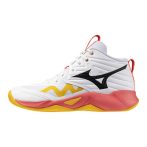   Mizuno Wave Momentum Pro Mid fehér/narancssárga férfi kézilabda cipő
