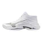   Mizuno Wave Lightning Elite Mid fehér/szürke kézilabda cipő