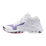   Mizuno Wave Lightning Z8 Mid fehér/lila női kézilabda cipő