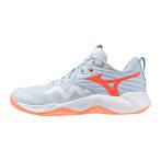   Mizuno Wave Momentum Pro világoskék/narancs női kézilabda cipő