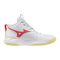 Mizuno Wave Momentum Pro Mid fehér/piros női kézilabda cipő