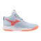 Mizuno Wave Momentum Pro Mid világoskék/narancs női kézilabda cipő Mizuno Wave Momentum Pro Mid világoskék/narancs női kézilabda cipő