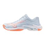   Mizuno Wave Lightning Elite világoskék/narancs női kézilabda cipő