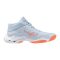 Mizuno Wave Ligthning Elite Mid világoskék/narancs női kézilabda cipő Mizuno Wave Ligthning Elite Mid világoskék/narancs női kézilabda cipő
