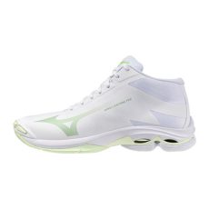Mizuno Wave Ligthning Pro Mid fehér/zöld női kézilabda cipő Mizuno Wave Ligthning Pro Mid fehér/zöld női kézilabda cipő