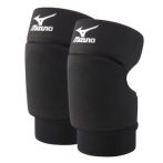 Mizuno hátúl nyitott fekete térdvédő pár