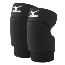 Mizuno hátúl nyitott fekete térdvédő pár